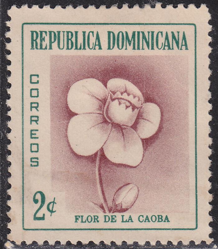 Dominican Republic 489  Mahogany Flower 1957