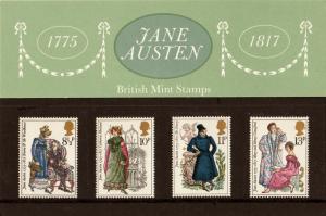 PRESENTATION PACK PP68 1975 - JANE AUSTEN (printed no.75)