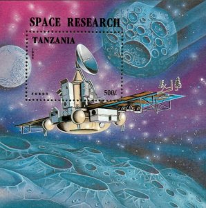 Tanzania 1994 - Space Research, Satellite - Souvenir Sheet - Scott 1326 - MNH