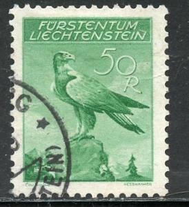 Liechtenstein # C13, Used, Crease