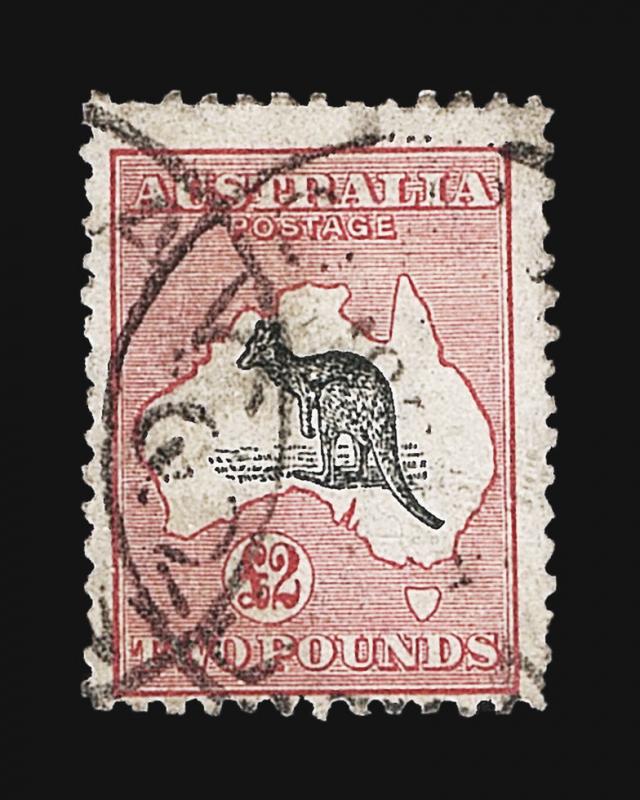 VINTAGE: AUSTRALIA 1934 USD  BH SCOTT # 129 $800 LOT #2600B