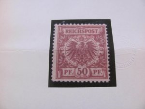 GERMANY 1889 VLH ATTEST LANTELME MI. 50a SC 51 EAGLE VF 1500 EUROS (122)