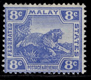 MALAYSIA - Federated Malay QV SG42, 8c ultramarine, M MINT. Cat £13.