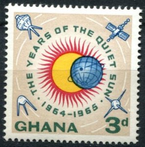 Ghana Sc#164 MNH, 3p multi, International Quiet Sun Year (1964)