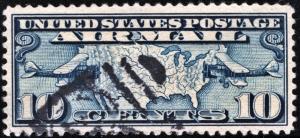 SC#C7 10¢ Map & Planes (1926) Used