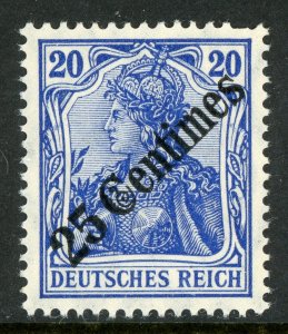 Germany 1908 Offices in Turkey 25 Centimes/20pf Blue Scott # 57 MNH F658