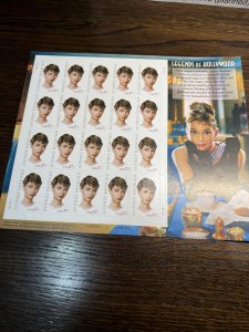 Scott #3786 Audrey Hepburn Souvenir Sheet of 20 Stamps - MNH-2003