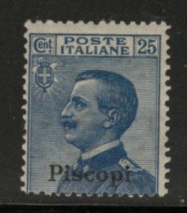 Italy Aegean Island of Piscopi overprint Scott 6 MH*