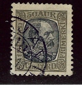 Iceland SC#43 Used F-VF SCV$30.00...Fill a great spot!