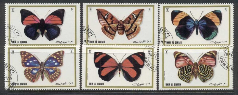 Umm al Qiwain 1972 Insects, Moths & Butterflies (Mi#623-27) CTO