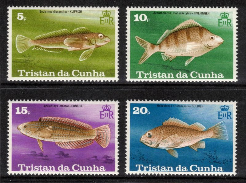 TRISTAN DA CUNHA 1978 Fish; Scott 243-46, SG 246-49; MNH