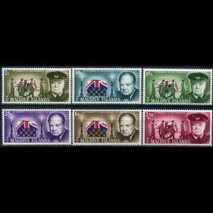 MALDIVES 1967 - Scott# 201-6 Churchill Set of 6 NH