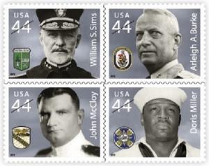 2010 44c Distinguished Sailors, Block of 4 Scott 4440-43 Mint F/VF NH