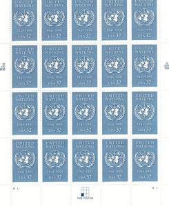 Scott 2974 - United Nations. Sheet Of 20  MNH. OG. #02 2974