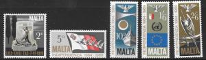 MALTA SG422/6 1969 ANNIV OF INDEPENDENCE  MNH