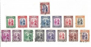 1934-41 SARAWAK - SG n . 120/125 6 values in US Dollars