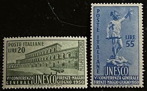 Italy Scott# 533-534 Unused F/VF NH stamps Cat $85.00