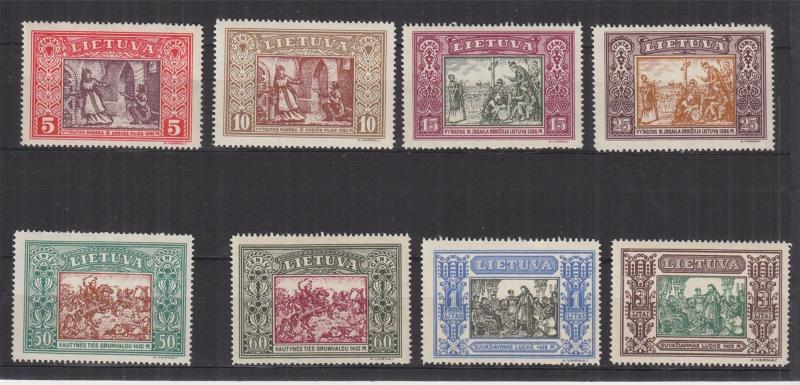 LITHUANIA, 1933 15th. Anniversary of Independence set of 8, perf., mnh.