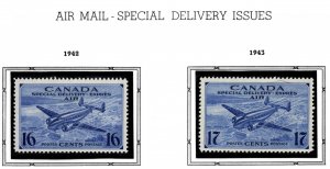 CANADA Scott CE1-CE2 MH* Airmail Special Delivery 1942-1943