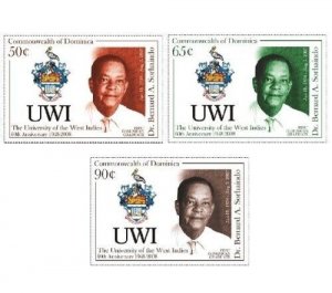 Dominica 2008 - University of West Indies - set of 3 stamps - Scott #2643-5 MNH