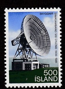 Iceland # 547, Earth Station Satellite Tracking, Mint NH