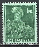 Switzerland 1941: Sc. # 275; Used Single Stamp