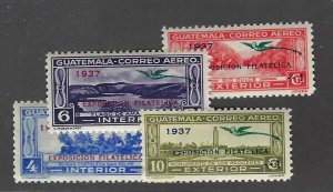 Guatemala SC CB1-CB4 MNH VF...Fill Key Spots!