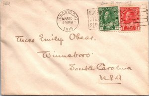 Canada 1919 - Cover to Winsboro - Toronto, Ont - F57889