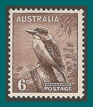 Australia 1956 Kookaburra, MLH 295,SG230b