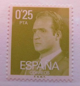 A13P9F13 Spain Spain Espana Spain 1977 King Juan Carlos 25c Fine MNH** Stamp-