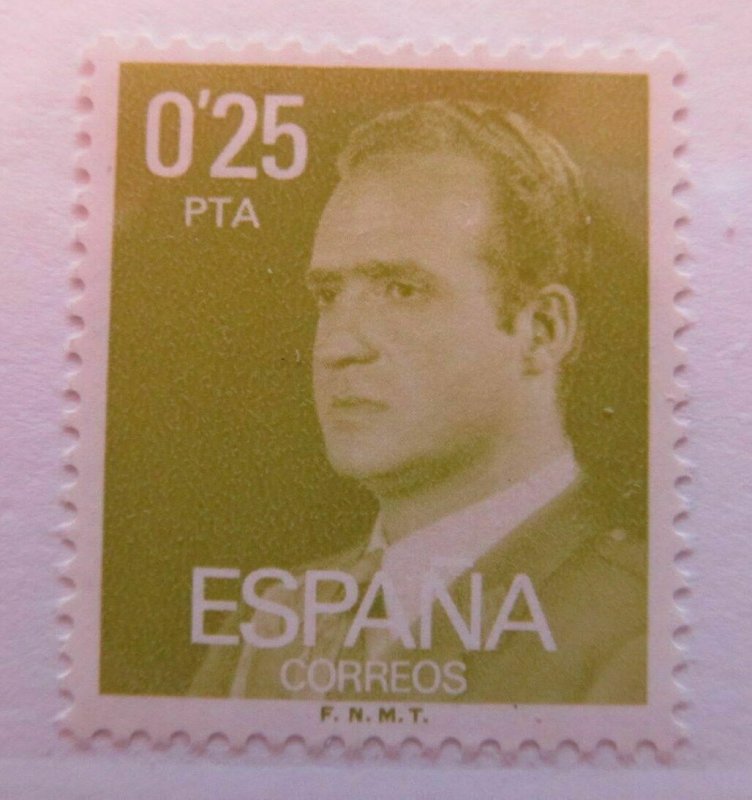 A13P9F13 Spain Spain Espana Spain 1977 King Juan Carlos 25c Fine MNH** Stamp-