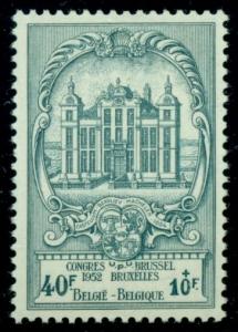 BELGIUM #B514 40fr + 10fr light greenish blue, og, LH, VF, Scott $140.00