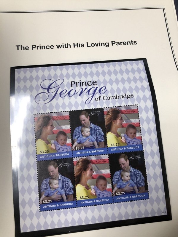 UK Prince William & Catherine Stamp Collection In Album 