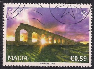 Malta 2018 QE2 59cts Tourism Architecture used stamp ( 418 )