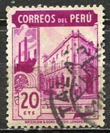 Peru; 1938: Sc. # 379: Used Single Stamp +