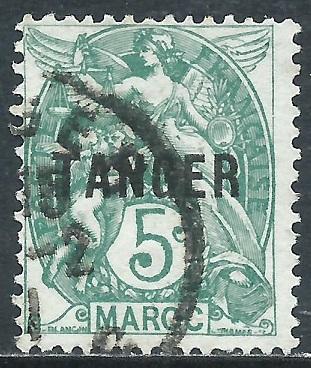 French Morocco, Sc #75, 5c Used