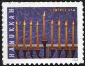 SC#5153 (47¢) Hanukkah Single (2016) SA