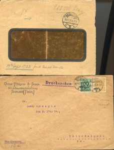 LOT OF GERMAN INFLATION & OTHER INTERESTING COVERS AS SHOWN