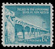 U.S. #1031A MNH; 1 1/4c Palace of Governors (1960) (4)