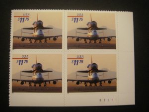 Scott 3262, $11.75 Piggyback Shuttle, PB4 #B1111 LR, MNH Express Beauty