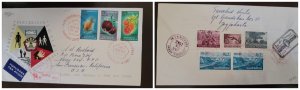 O) 1962 INDONESIA, OFFICIALLY SEALED,  POST OFFICE DEPARTMENT, EXOTIC FRUITS, CO