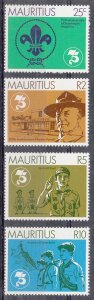 Mauritius Scott #540-543 MNH