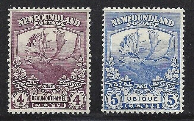 Newfoundland #118 119 OG VF