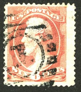 U.S. #208 USED CREASES THIN