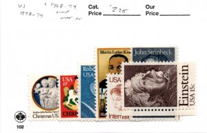 United States Postage Stamp, #1768-1774 Mint NH, 1978 (AB)