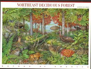 US #3899 Mint Sheet Northeast Deciduous Forest 