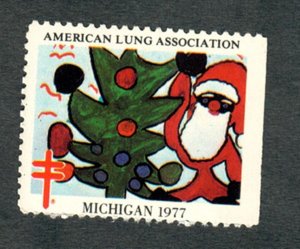Christmas Seal from 1977 MNH Michigan Single
