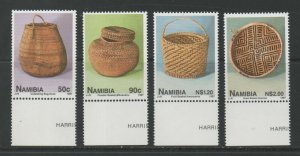 Thematic Stamps Art - NAMIBIA 1997 BASKETWORK 733/6  4v mint