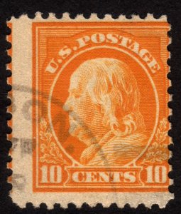 1917, US, 10c, Used, Benjamin Franklin, Sc 510