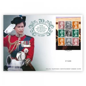 Royal Mail - Her Majesty The Queen's Platinum Jubilee - 50p Coin Cover Limited!